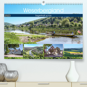 Weserbergland – sagenhaft schön (Premium, hochwertiger DIN A2 Wandkalender 2023, Kunstdruck in Hochglanz) von Becker,  Thomas