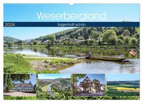 Weserbergland – sagenhaft schön (Wandkalender 2024 DIN A2 quer), CALVENDO Monatskalender von Becker,  Thomas