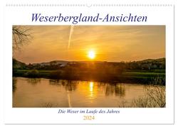 Weserberglandansichten (Wandkalender 2024 DIN A2 quer), CALVENDO Monatskalender von Weserbergland,  Fotografiecentrum