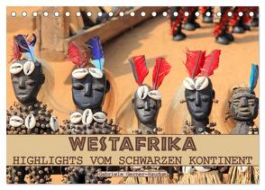 Westafrika, Highlights vom schwarzen Kontinent (Tischkalender 2024 DIN A5 quer), CALVENDO Monatskalender von Gerner-Haudum,  Gabriele