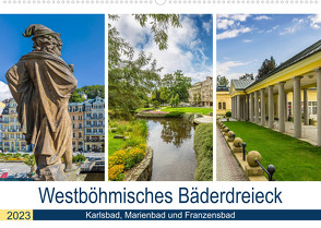 Westböhmisches Bäderdreieck – Karlsbad, Marienbad und Franzensbad (Wandkalender 2023 DIN A2 quer) von Viola,  Melanie
