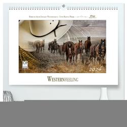 Western-Feeling (hochwertiger Premium Wandkalender 2024 DIN A2 quer), Kunstdruck in Hochglanz von Wrede,  Martina