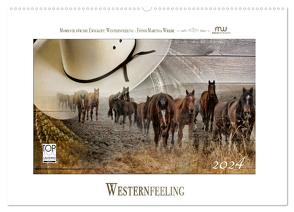 Western-Feeling (Wandkalender 2024 DIN A2 quer), CALVENDO Monatskalender von Wrede,  Martina