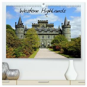 Western Highlands – Schottland (hochwertiger Premium Wandkalender 2024 DIN A2 quer), Kunstdruck in Hochglanz von Schwarz,  Sylvia