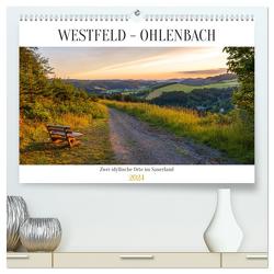 Westfeld-Ohlenbach – zwei idyllische Orte im Sauerland (hochwertiger Premium Wandkalender 2024 DIN A2 quer), Kunstdruck in Hochglanz von Bücker,  Heidi