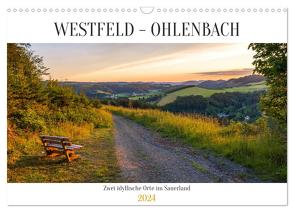 Westfeld-Ohlenbach – zwei idyllische Orte im Sauerland (Wandkalender 2024 DIN A3 quer), CALVENDO Monatskalender von Bücker,  Heidi