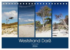 Weststrand Darß (Tischkalender 2024 DIN A5 quer), CALVENDO Monatskalender von Deter,  Thomas