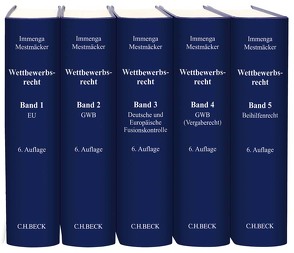 Wettbewerbsrecht Gesamtwerk von Immenga,  Ulrich, Körber,  Torsten, Mestmäcker,  Ernst-Joachim, Schweitzer,  Heike, Zimmer,  Daniel
