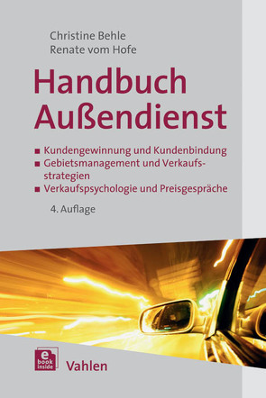 Handbuch Außendienst von Behle,  Christine, Hofe,  Renate vom