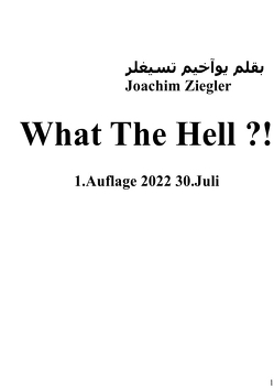 What The Hell ?! 1.Auflage 2022 30.Juli von Ziegler,  Joachim