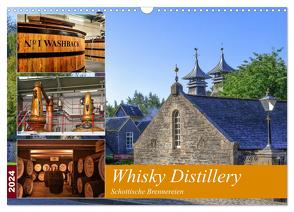 Whisky Distillery – Schottische Brennereien (Wandkalender 2024 DIN A3 quer), CALVENDO Monatskalender von Härlein,  Peter