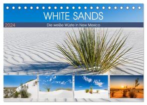 WHITE SANDS Die weiße Wüste in New Mexico (Tischkalender 2024 DIN A5 quer), CALVENDO Monatskalender von Viola,  Melanie