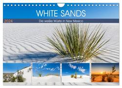 WHITE SANDS Die weiße Wüste in New Mexico (Wandkalender 2024 DIN A4 quer), CALVENDO Monatskalender von Viola,  Melanie