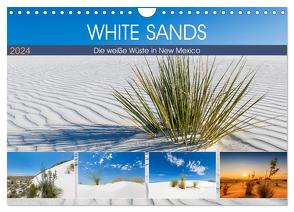 WHITE SANDS Die weiße Wüste in New Mexico (Wandkalender 2024 DIN A4 quer), CALVENDO Monatskalender von Viola,  Melanie