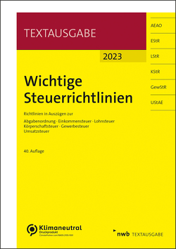 Wichtige Steuerrichtlinien von Walkenhorst,  Ralf
