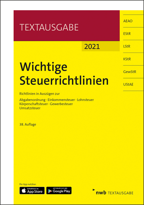 Wichtige Steuerrichtlinien von Walkenhorst,  Ralf