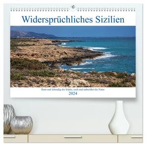 Widersprüchliches Sizilien (hochwertiger Premium Wandkalender 2024 DIN A2 quer), Kunstdruck in Hochglanz von Matejka,  Birgit