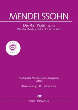 Wie der Hirsch schreit (Klavierauszug XL) von Mendelssohn Bartholdy,  Felix