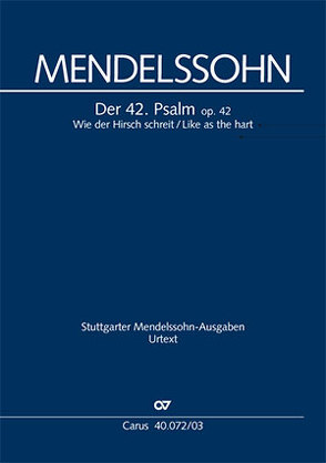 Wie der Hirsch schreit (Klavierauszug) von Mendelssohn Bartholdy,  Felix