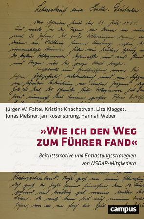 »Wie ich den Weg zum Führer fand« von Falter,  Jürgen W., Khachatryan,  Kristine, Klagges,  Lisa, Meßner,  Jonas, Rosensprung,  Jan, Weber,  Hannah