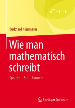 Wie man mathematisch schreibt von Kümmerer,  Burkhard