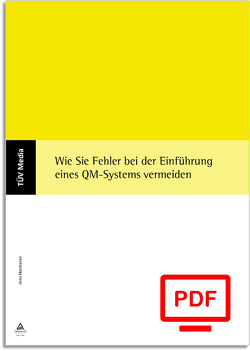 Wie Sie Fehler bei der Einführung eines QM-Systems vermeiden (E-Book, PDF) von Harmeier,  Jens