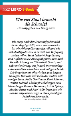 Wie viel Staat braucht die Schweiz? (E-Book) von Kreis,  Georg