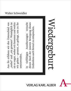 Wiedergeburt von Schweidler,  Walter
