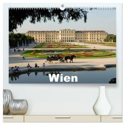 Wien (hochwertiger Premium Wandkalender 2024 DIN A2 quer), Kunstdruck in Hochglanz von J. Strutz,  Rudolf