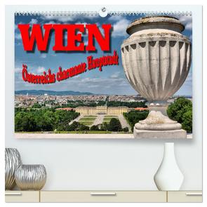 Wien – Österreichs charmante Hauptstadt (hochwertiger Premium Wandkalender 2024 DIN A2 quer), Kunstdruck in Hochglanz von Bartruff,  Thomas