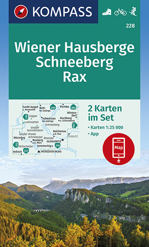 KOMPASS Wanderkarte Wiener Hausberge, Schneeberg, Rax von KOMPASS-Karten GmbH