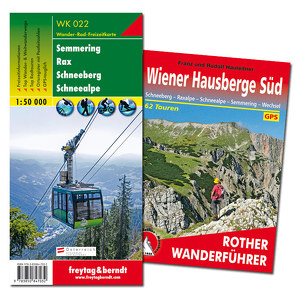 Wiener Hausberge Süd Wanderungen-Set, Wanderführer + Wanderkarte 1:50.000, in praktischer Umhängetasche von Freytag-Berndt und Artaria KG