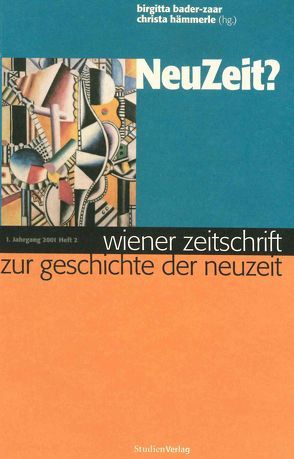 Wiener Zeitschrift zur Geschichte der Neuzeit 2/01 von Bader-Zaar,  Birgitta, Hämmerle,  Christa