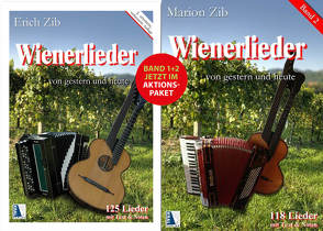 Wienerlieder Band 1 + Band 2 – AKTIONSPAKET von Zib,  Erich, Zib,  Marion