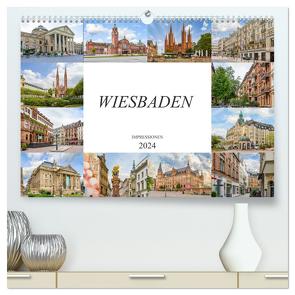 Wiesbaden Impressionen (hochwertiger Premium Wandkalender 2024 DIN A2 quer), Kunstdruck in Hochglanz von Meutzner,  Dirk