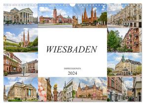 Wiesbaden Impressionen (Wandkalender 2024 DIN A3 quer), CALVENDO Monatskalender von Meutzner,  Dirk