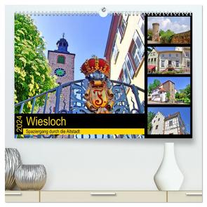 Wiesloch – Spaziergang durch die Altstadt (hochwertiger Premium Wandkalender 2024 DIN A2 quer), Kunstdruck in Hochglanz von Liepke,  Claus