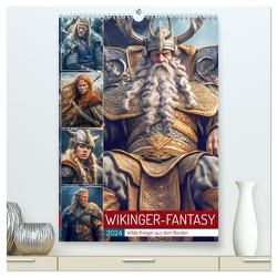 Wikinger-Fantasy. Wilde Krieger aus dem Norden (hochwertiger Premium Wandkalender 2024 DIN A2 hoch), Kunstdruck in Hochglanz von Hurley,  Rose