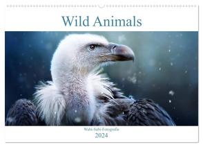 Wild Animals – Wilde Tiere (Wandkalender 2024 DIN A2 quer), CALVENDO Monatskalender von Bürger,  Janina