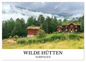 Wilde Hütten Norwegen (Wandkalender 2024 DIN A2 quer), CALVENDO Monatskalender von wildeyes,  wildeyes