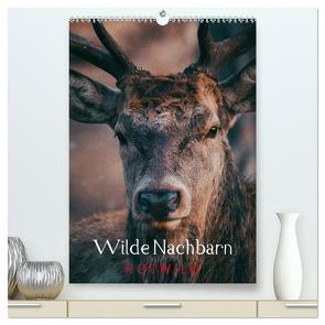 Wilde Nachbarn: Rotwild (hochwertiger Premium Wandkalender 2024 DIN A2 hoch), Kunstdruck in Hochglanz von Payne,  Chris