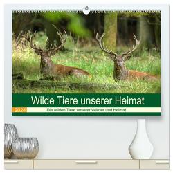 Wilde Tiere unserer Heimat (hochwertiger Premium Wandkalender 2024 DIN A2 quer), Kunstdruck in Hochglanz von Brack,  Roland