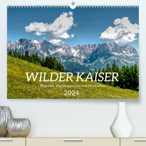 Wilder Kaiser – Skigebiet, Wanderparadies und Filmkulisse (hochwertiger Premium Wandkalender 2024 DIN A2 quer), Kunstdruck in Hochglanz von Vieweg,  Chistof