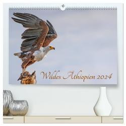 Wildes Äthiopien (hochwertiger Premium Wandkalender 2024 DIN A2 quer), Kunstdruck in Hochglanz von Hecker,  Rolf