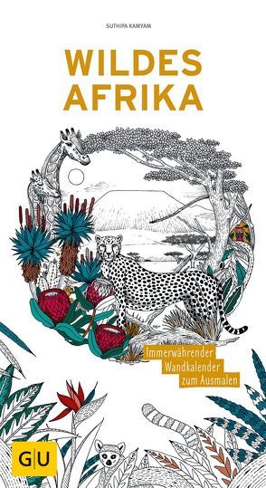 Wildes Afrika: Immerwährender Wandkalender von Kamyam,  Suthipa