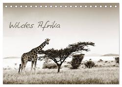 Wildes Afrika (Tischkalender 2024 DIN A5 quer), CALVENDO Monatskalender von Tiedge - Wanyamacollection,  Klaus