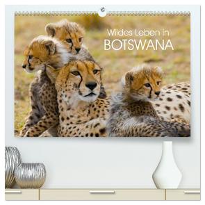 Wildes Leben in Botswana (hochwertiger Premium Wandkalender 2024 DIN A2 quer), Kunstdruck in Hochglanz von Stanzer,  Elisabeth