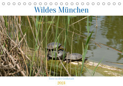 Wildes München (Tischkalender 2024 DIN A5 quer), CALVENDO Monatskalender von Franz,  Ingrid