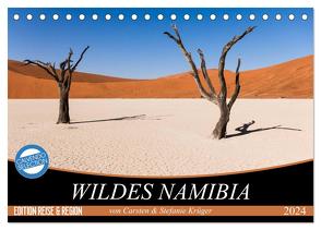Wildes Namibia (Tischkalender 2024 DIN A5 quer), CALVENDO Monatskalender von & Stefanie Krüger,  Carsten