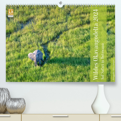 Wildes Okavangodelta (hochwertiger Premium Wandkalender 2024 DIN A2 quer), Kunstdruck in Hochglanz von Trüssel,  Silvia